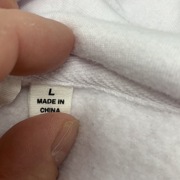 Vans Cropped Hoodie Sweatshirt White Logo Checkerboard Sleeve L Skater Y2K Chill - Picture 6 of 10